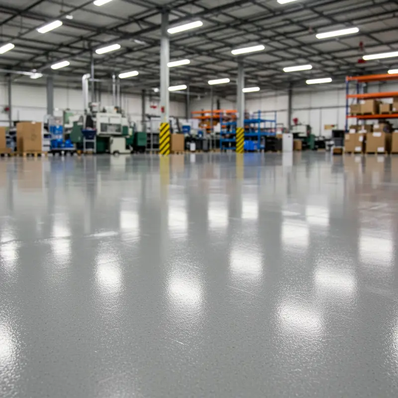 Commercial epoxy flooring installation in Atlanta
