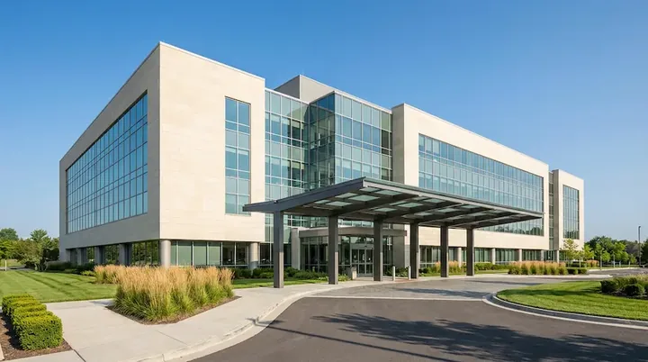 Tilt-up and block wall coatings on an Atlanta distribution center exterior